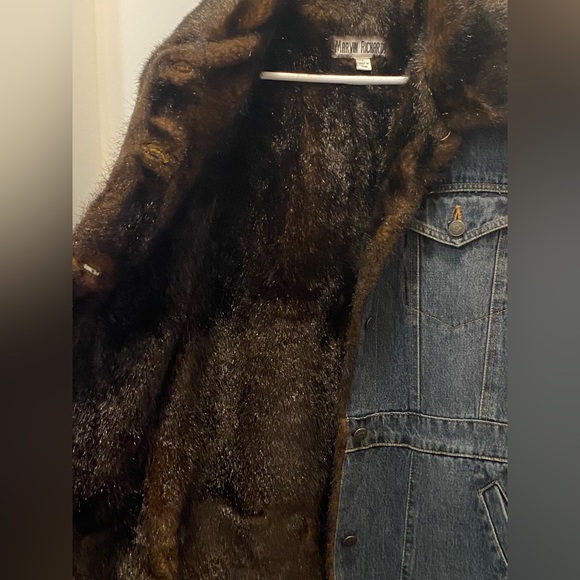 Vintage Marvin Richard’s faux fur jean jacket - Picture 4 of 8